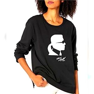 Women's Karl Lagerfeld Long Sleeve Tops Black.size M.like new